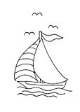disegni barche da colorare