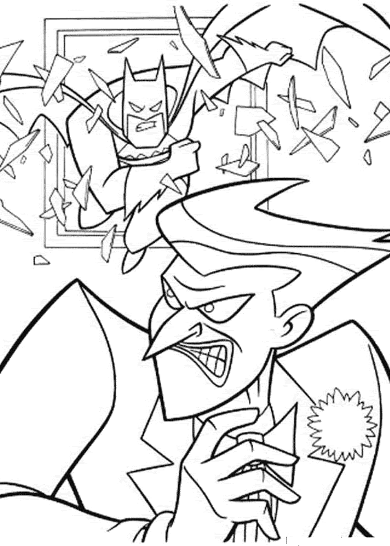 disegni batman da colorare