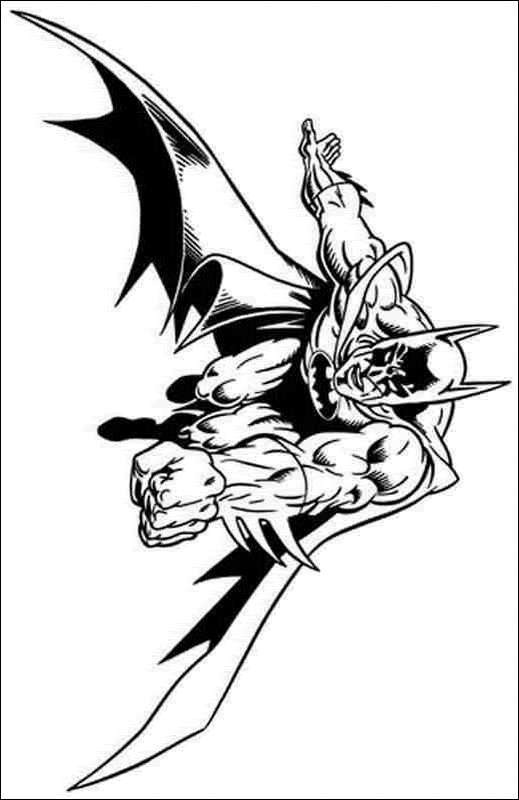 disegni batman da colorare