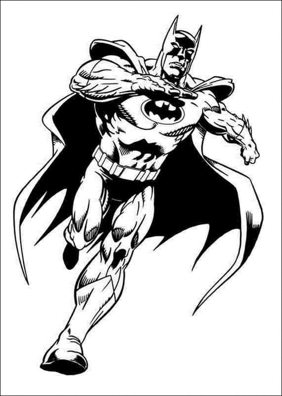 disegni batman da colorare
