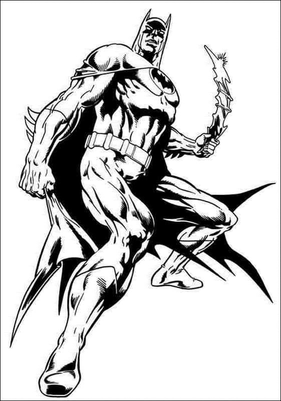disegni batman da colorare