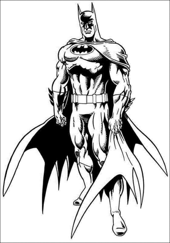 disegni batman da colorare