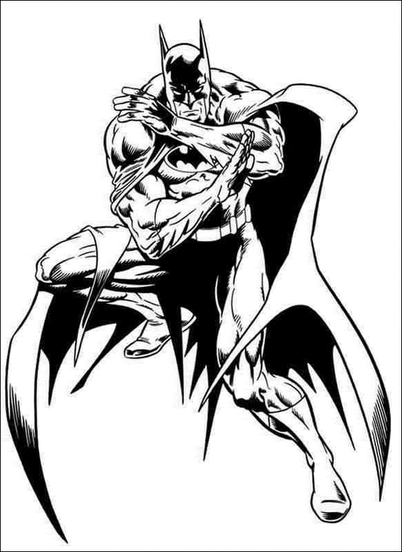 disegni batman da colorare