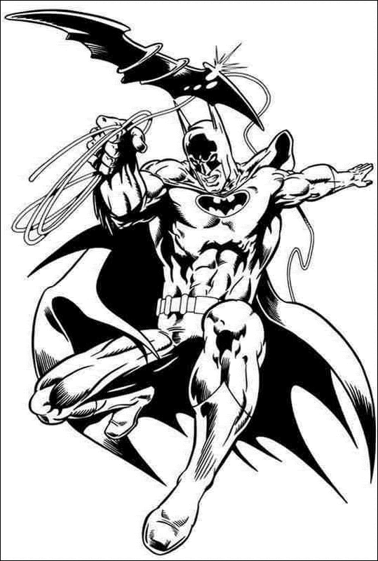 disegni batman da colorare