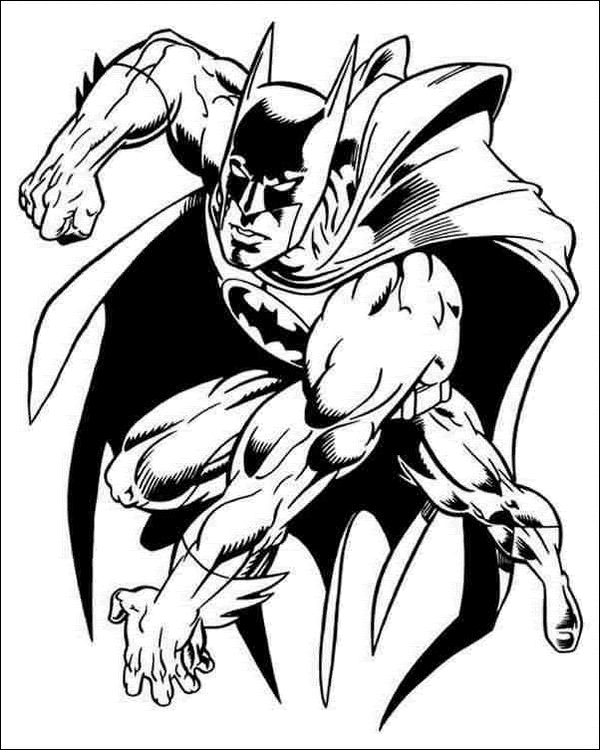 disegni batman da colorare