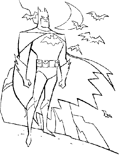 disegni batman da colorare