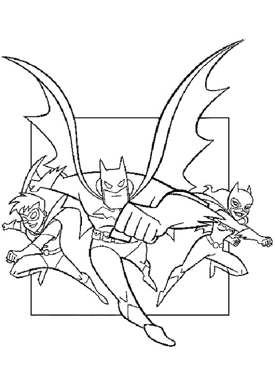 disegni batman da colorare