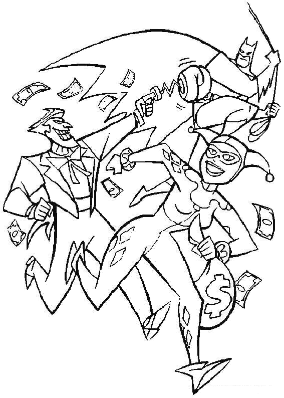 disegni batman da colorare