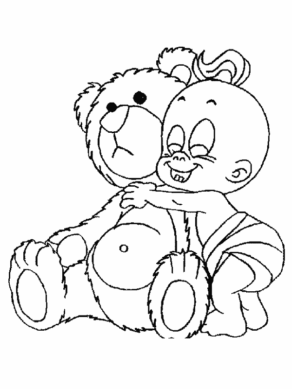 disegni bebe da colorare
