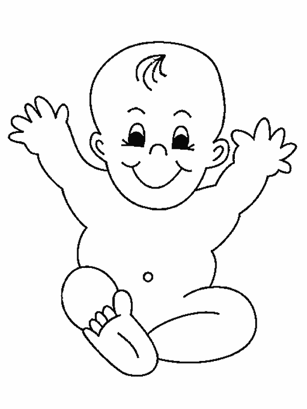 disegni bebe da colorare
