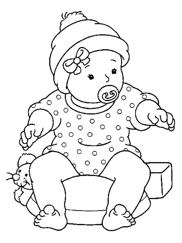 disegni bebe da colorare
