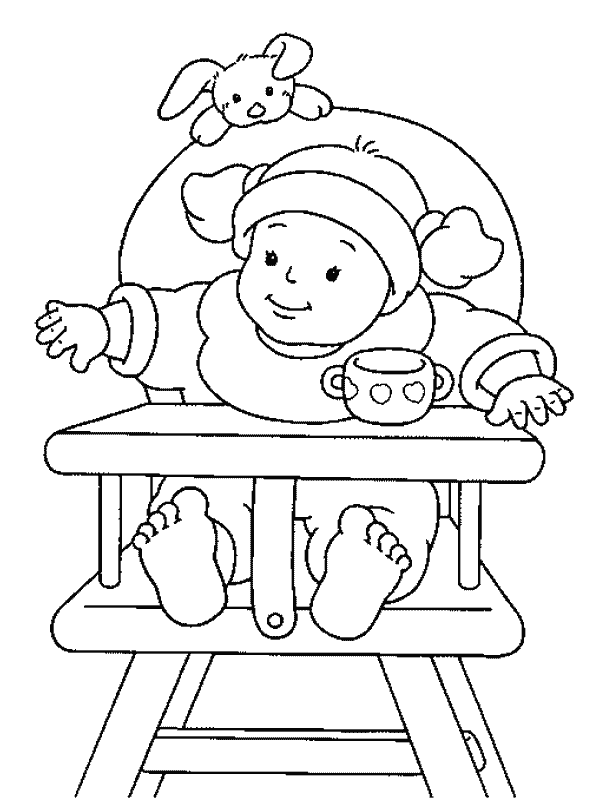disegni bebe da colorare