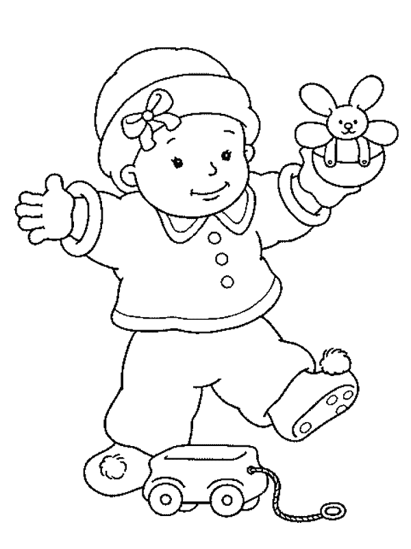 disegni bebe da colorare