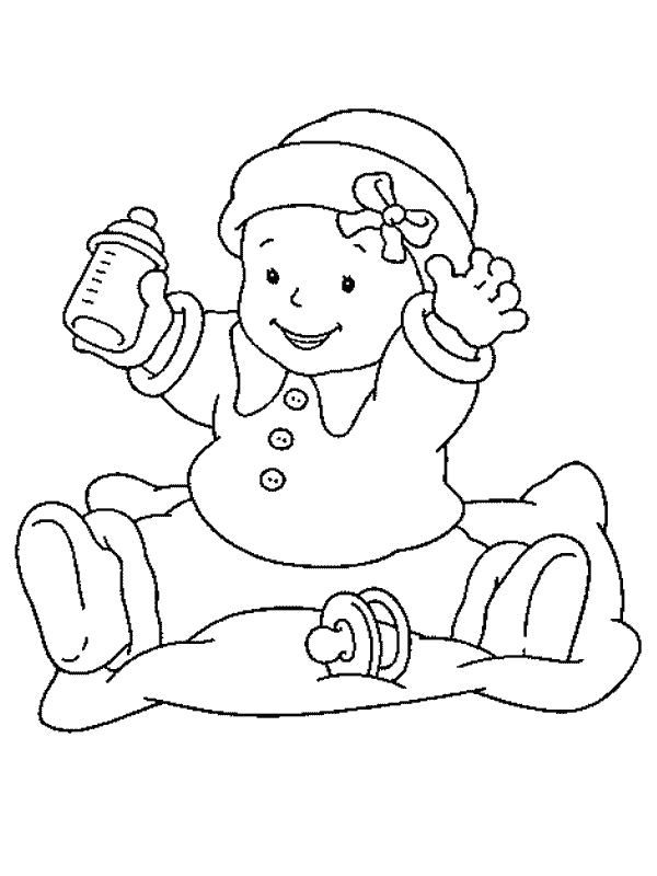 disegni bebe da colorare