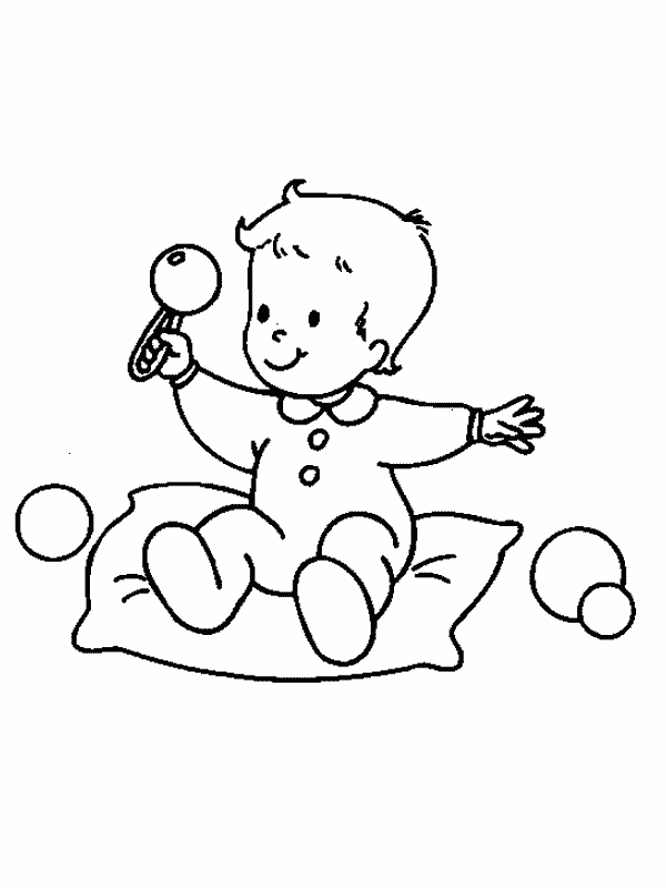 disegni bebe da colorare