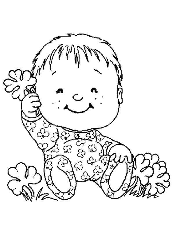 disegni bebe da colorare