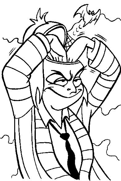 disegni beetleJuice da colorare