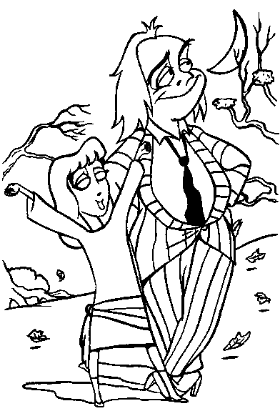 disegni beetleJuice da colorare