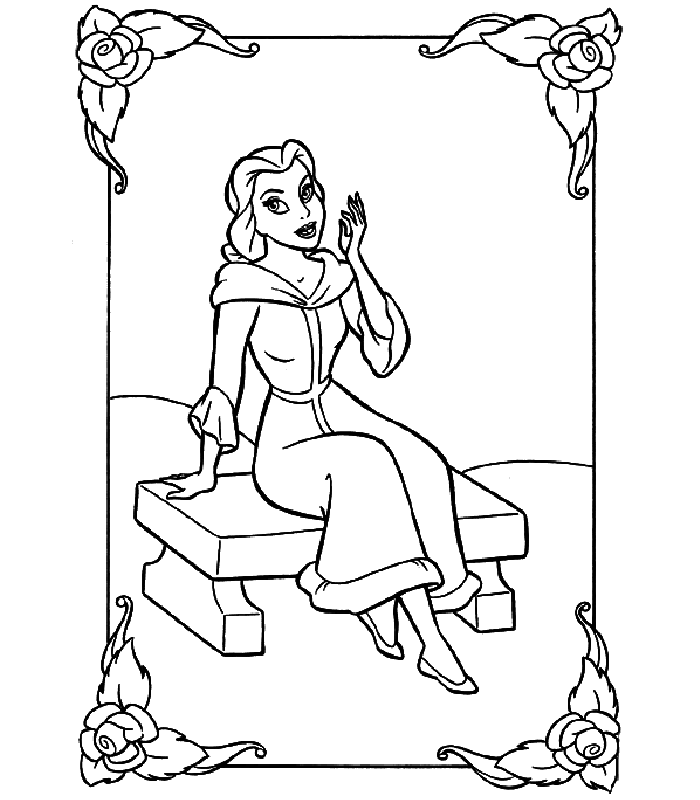 disegni bella addormentata da colorare