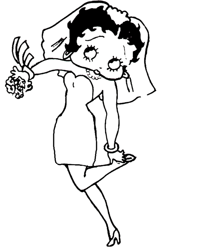 disegni betty boop da colorare