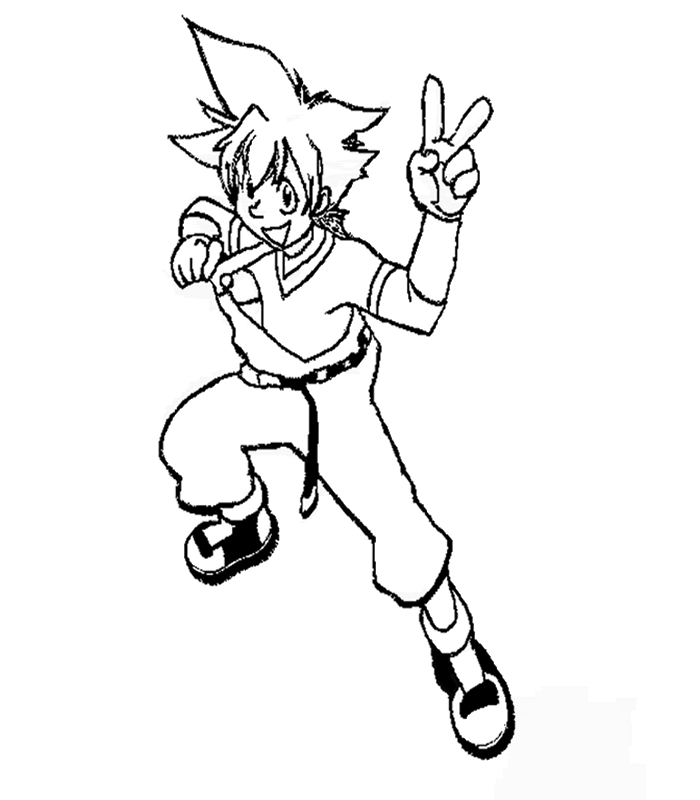 disegni bey blade da colorare
