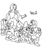 disegni biancaneve da colorare