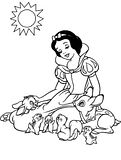 disegni biancaneve da colorare