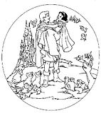 disegni biancaneve da colorare