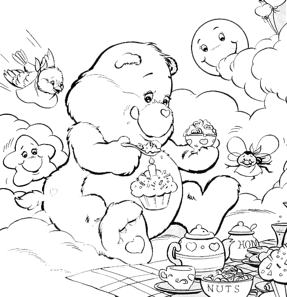 disegni bisousnours da colorare