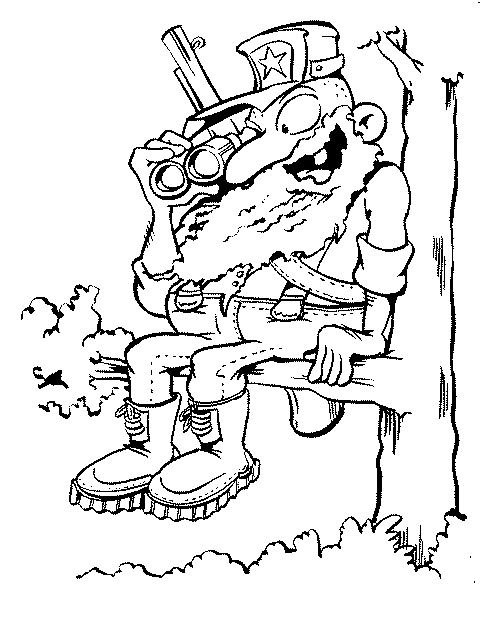 disegni cacciatore da colorare