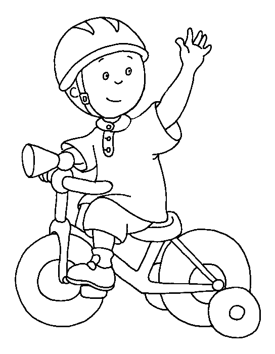 disegni caillou da colorare