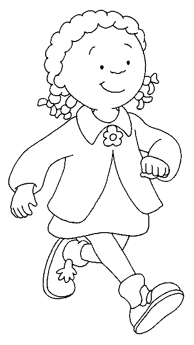 disegni caillou da colorare