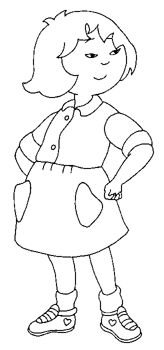 disegni caillou da colorare