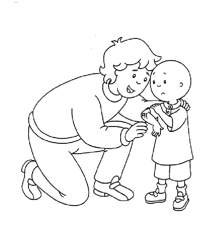 disegni caillou da colorare