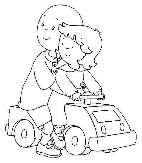 disegni caillou da colorare