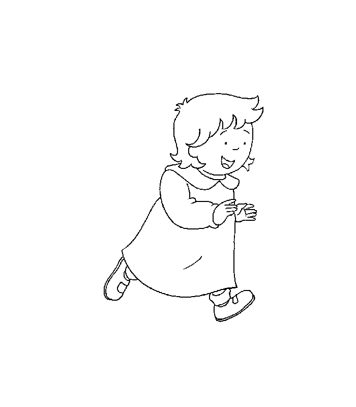 disegni caillou da colorare