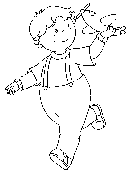 disegni caillou da colorare