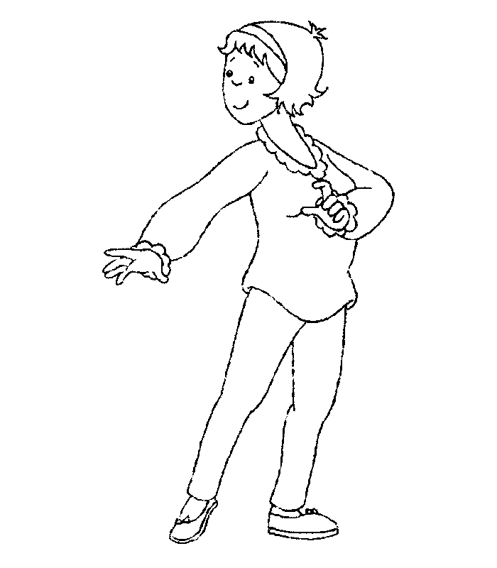 disegni caillou da colorare