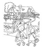 disegni caillou da colorare