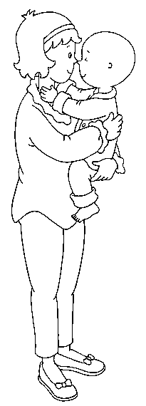 disegni caillou da colorare