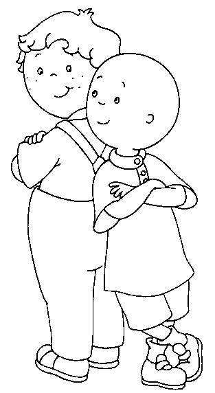 disegni caillou da colorare