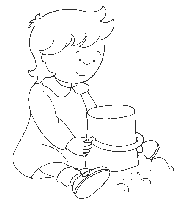 disegni caillou da colorare