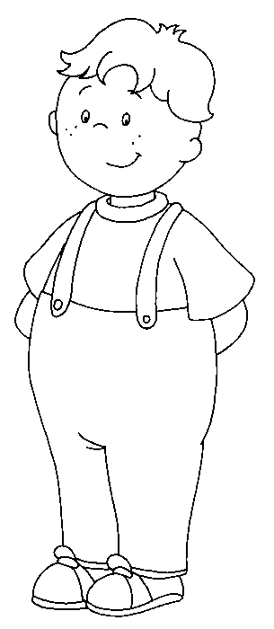 disegni caillou da colorare
