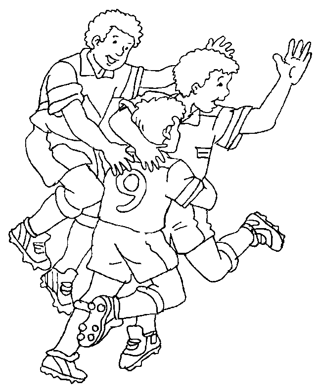 disegni calcio da colorare