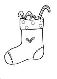 disegni calza natale da colorare