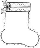 disegni calza natale da colorare