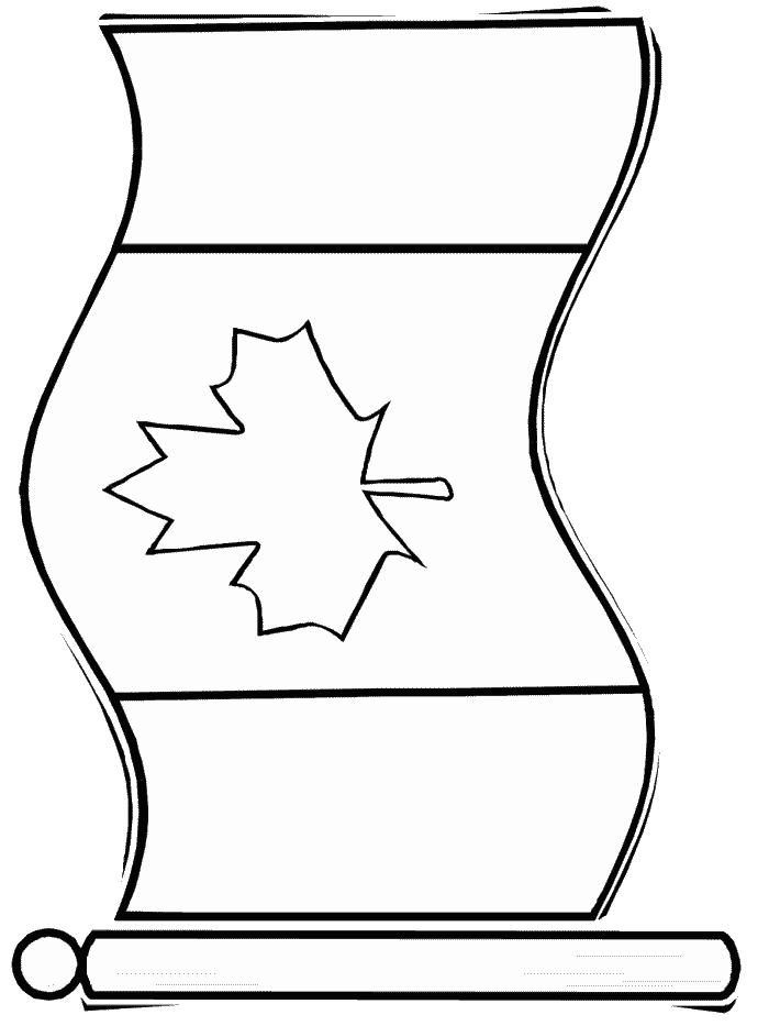 disegni canada da colorare