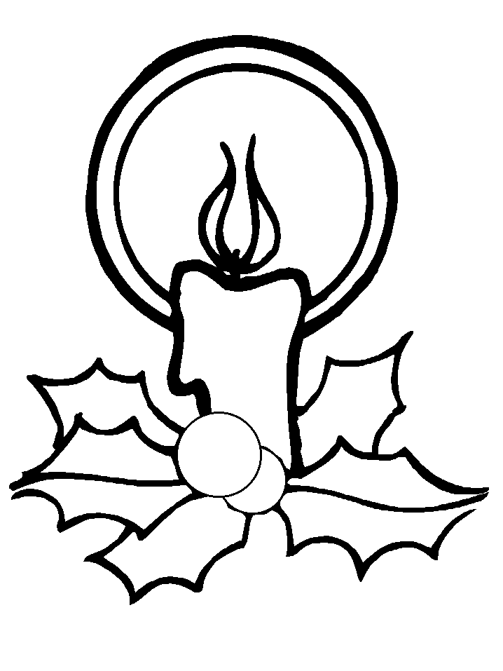disegni candele da colorare