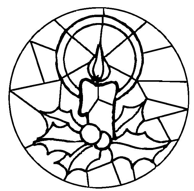 disegni candele da colorare
