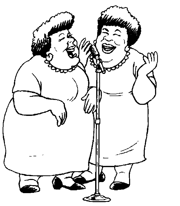 disegni cantante da colorare